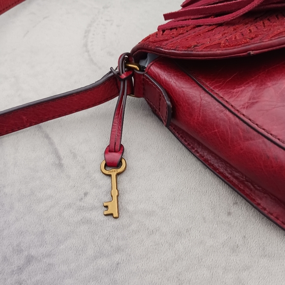 Fossil Emi wine leather crossbody bag - Picture 5 of 13